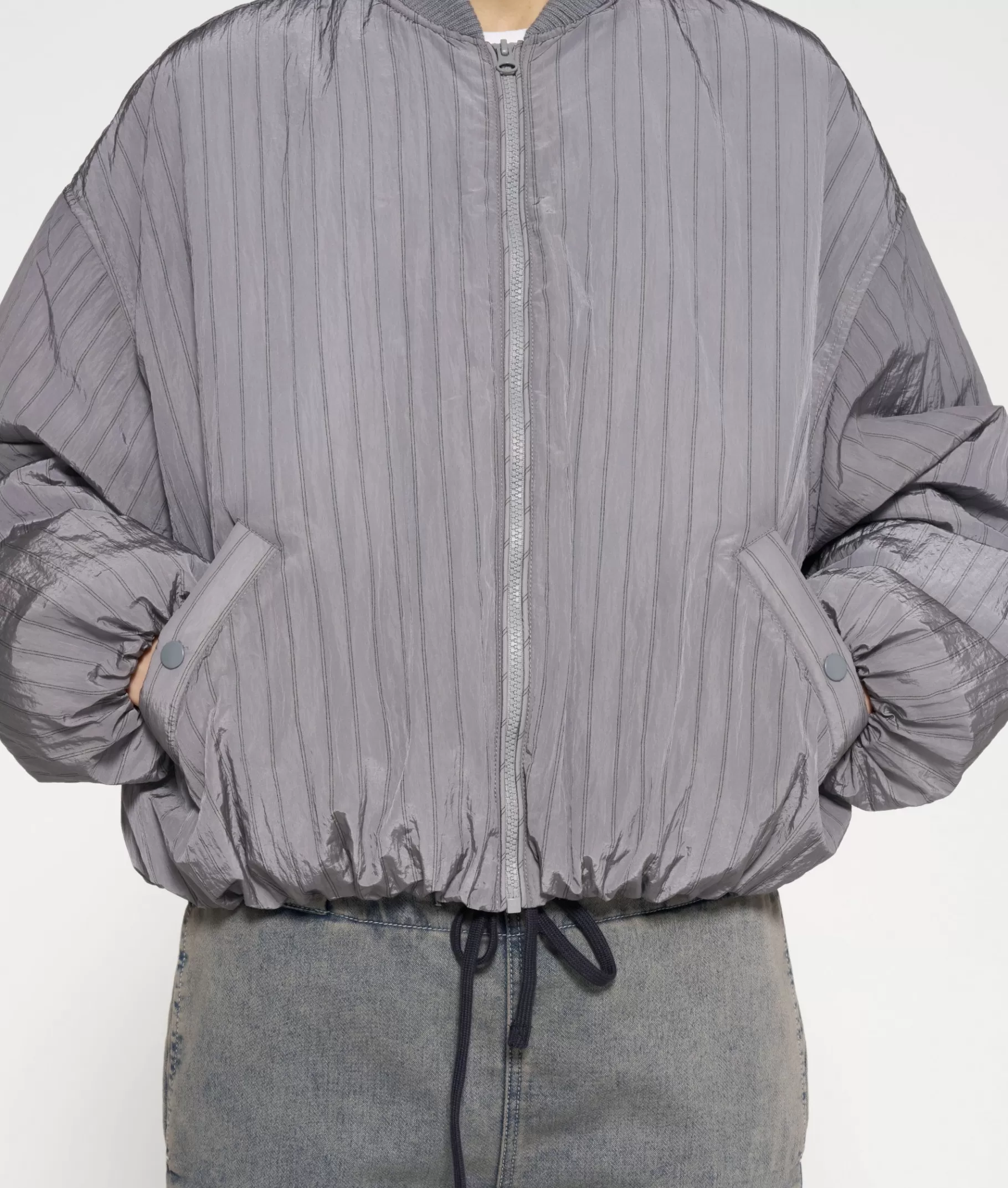 Store 10DAYS Bomber Jacket Pinstripe graphite