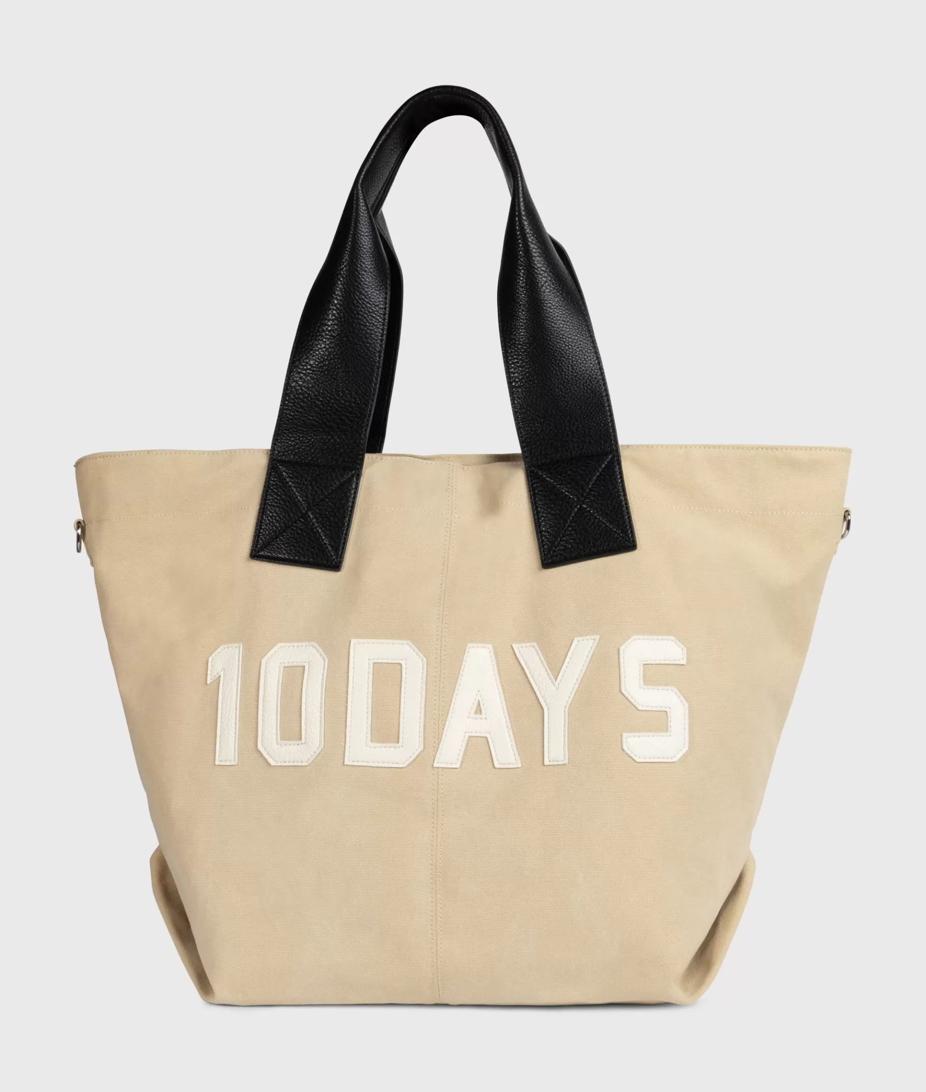 Clearance 10DAYS Canvas Shopper natural