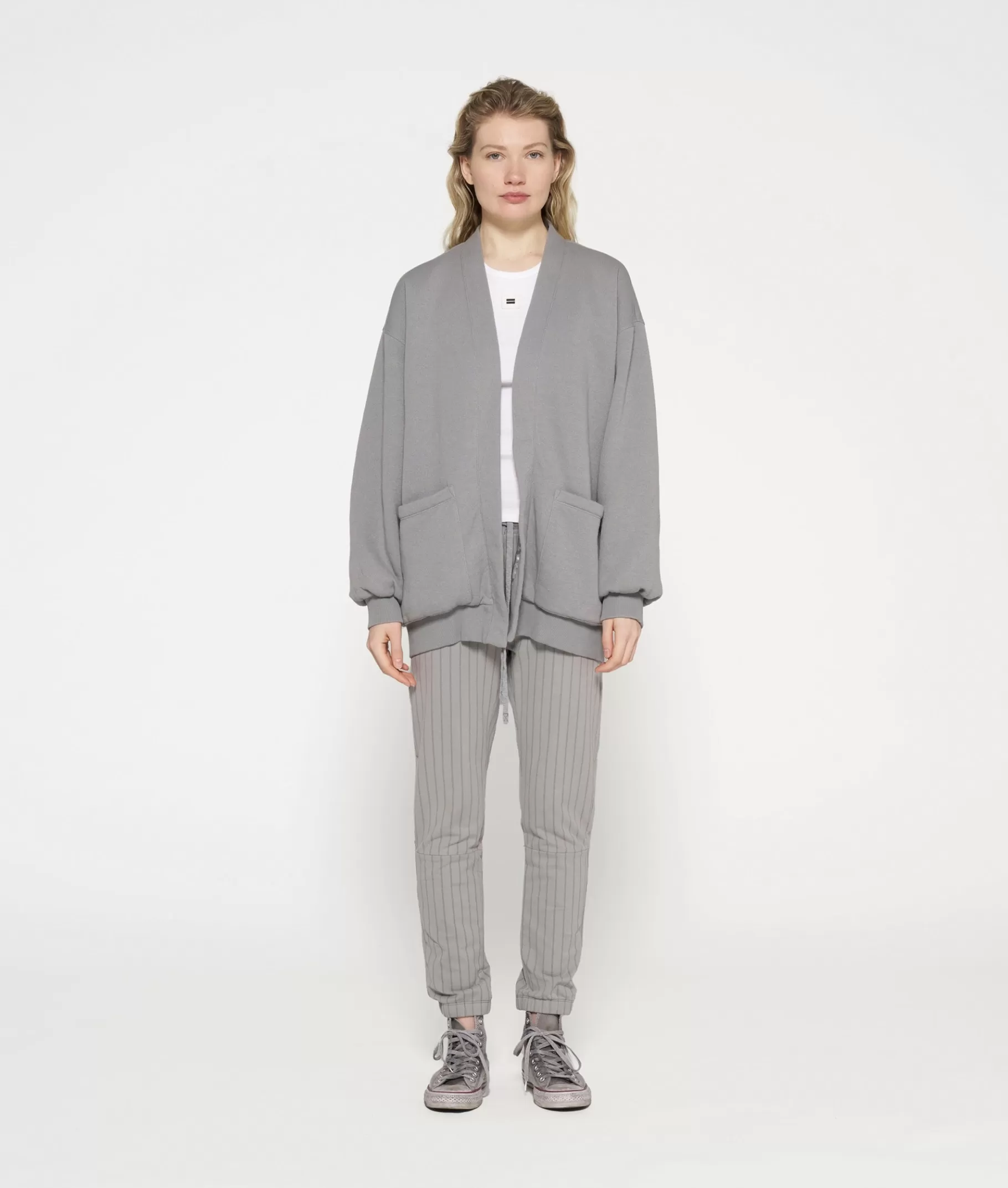 Store 10DAYS Cropped Jogger Pinstripe graphite