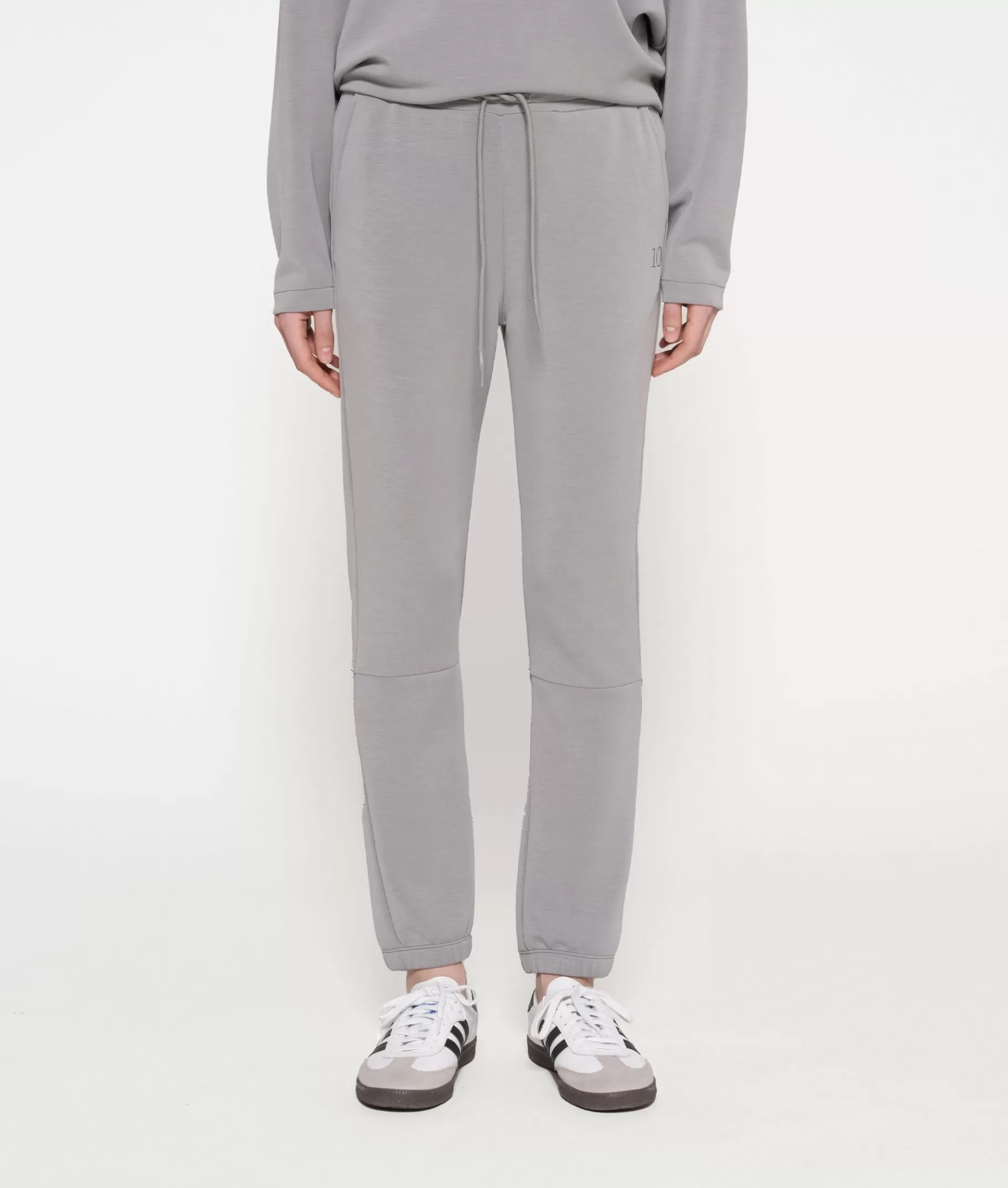 New 10DAYS Cropped Jogger Scuba graphite