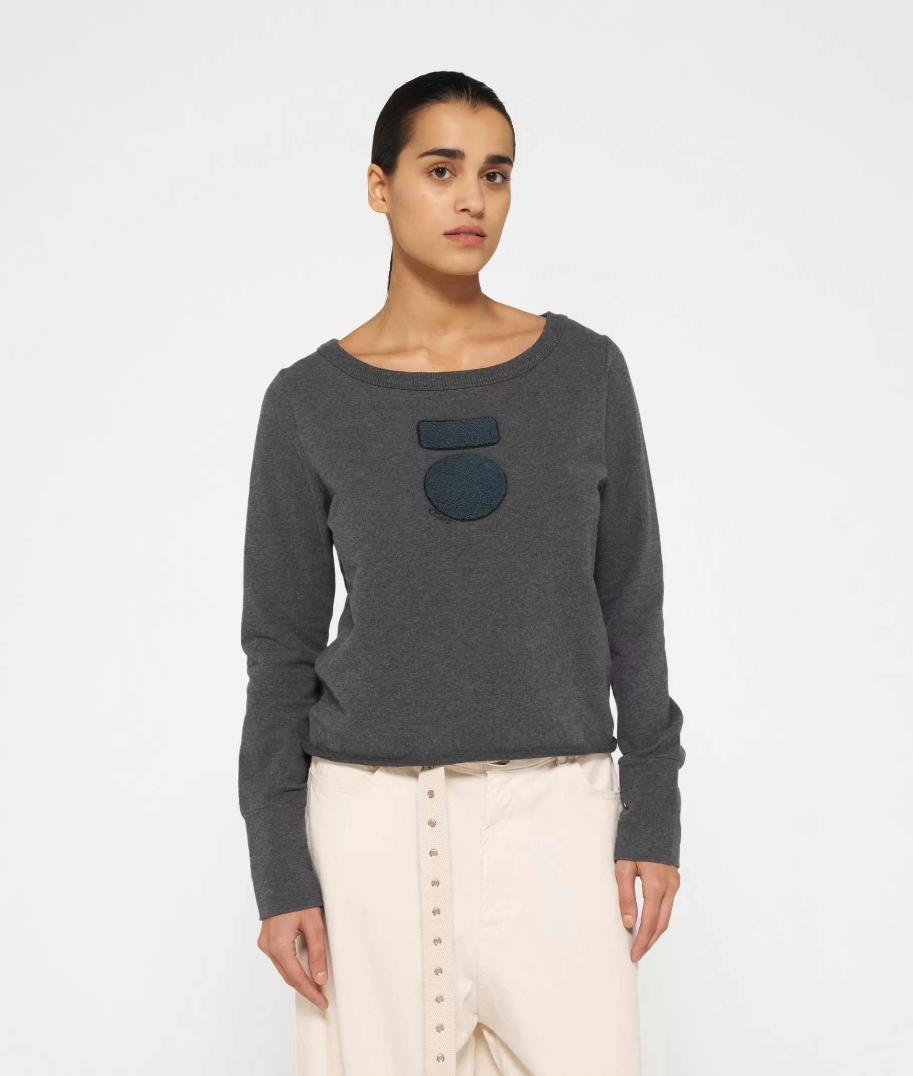 Store 10DAYS Easy Icon Sweater antra melee