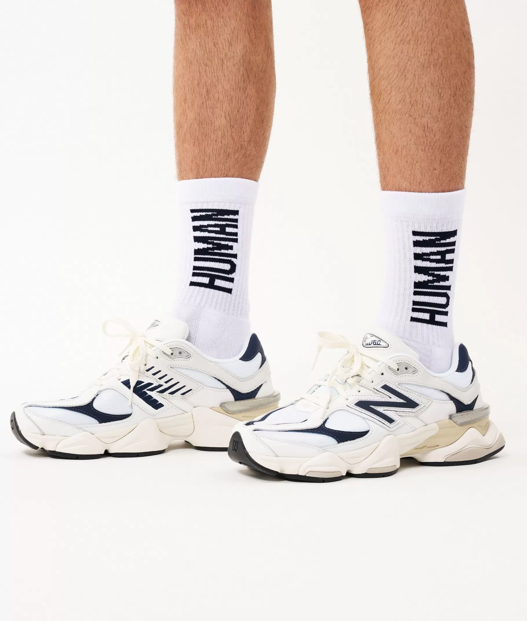 Fashion 10DAYS Human Socks white