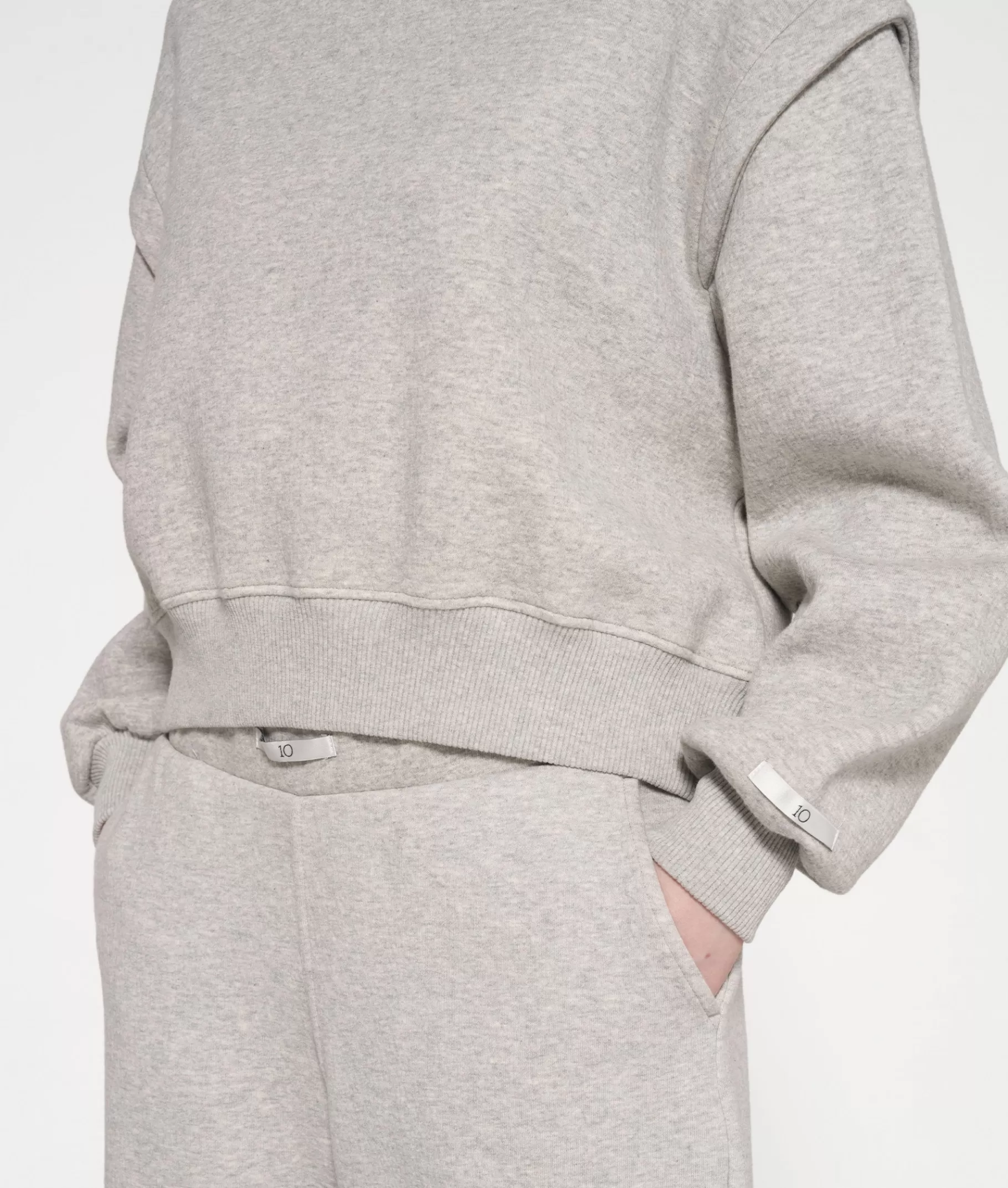 Best 10DAYS Loose Fit Sweater light grey melee