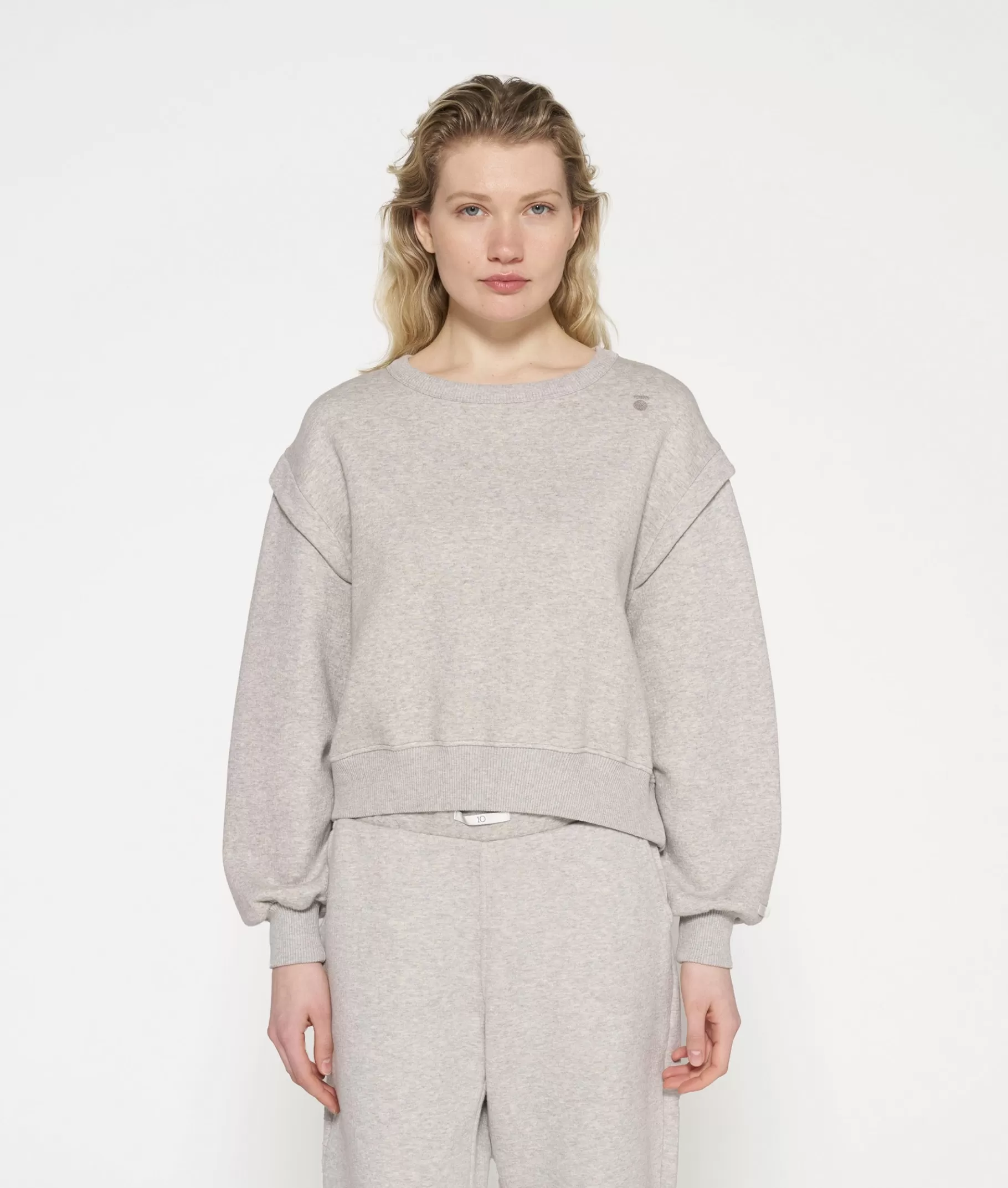 Best 10DAYS Loose Fit Sweater light grey melee