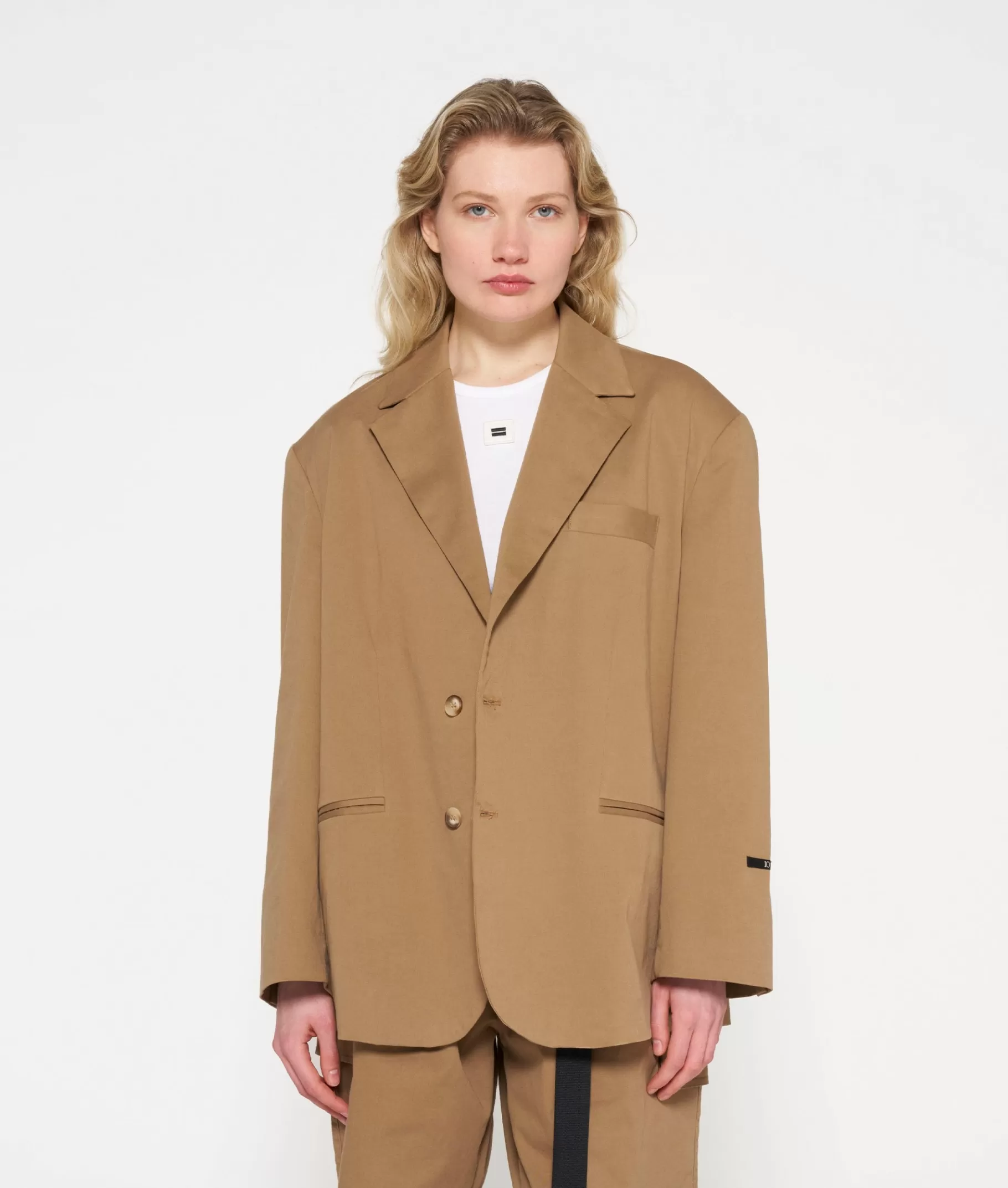 Shop 10DAYS Oversized Blazer Twill cedar brown