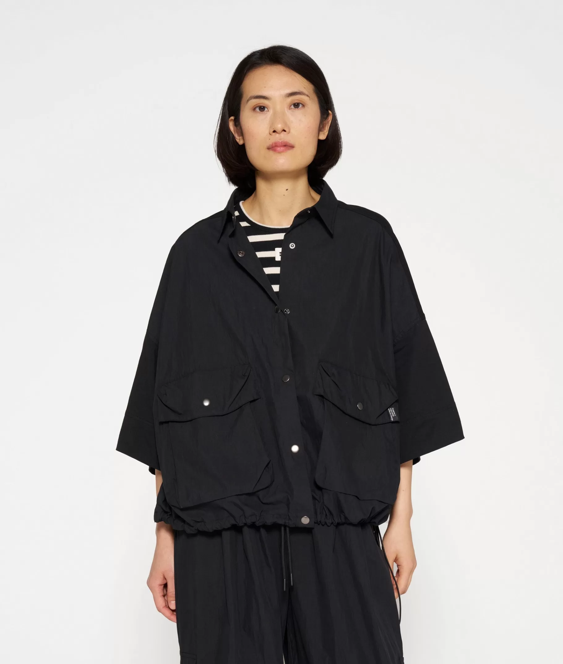 Shop 10DAYS Oversized Utility Shirt black