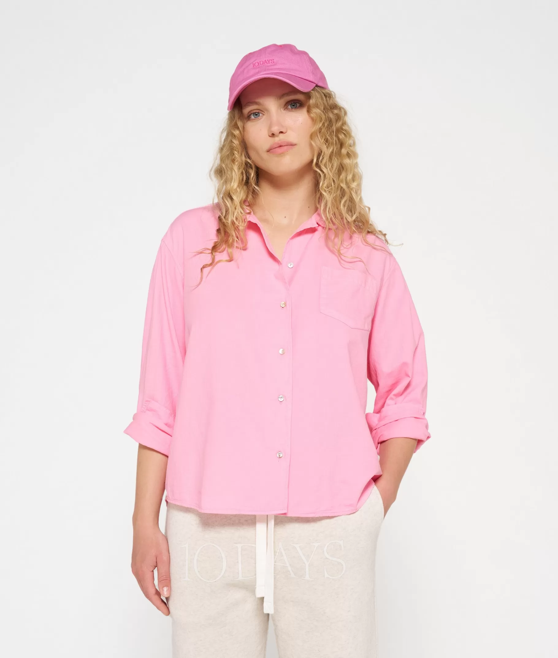 Best Sale 10DAYS Pique Shirt pink