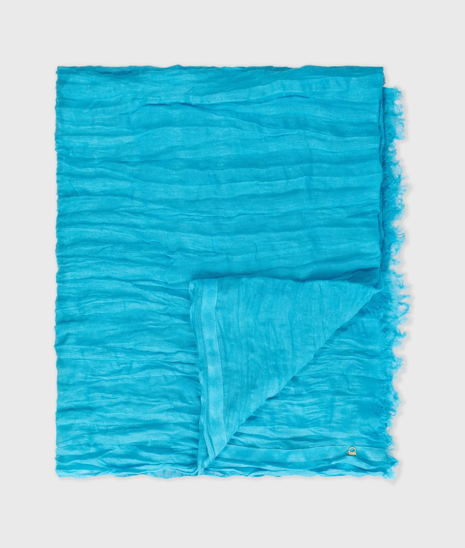 Store 10DAYS Scarf Linen laguna blue