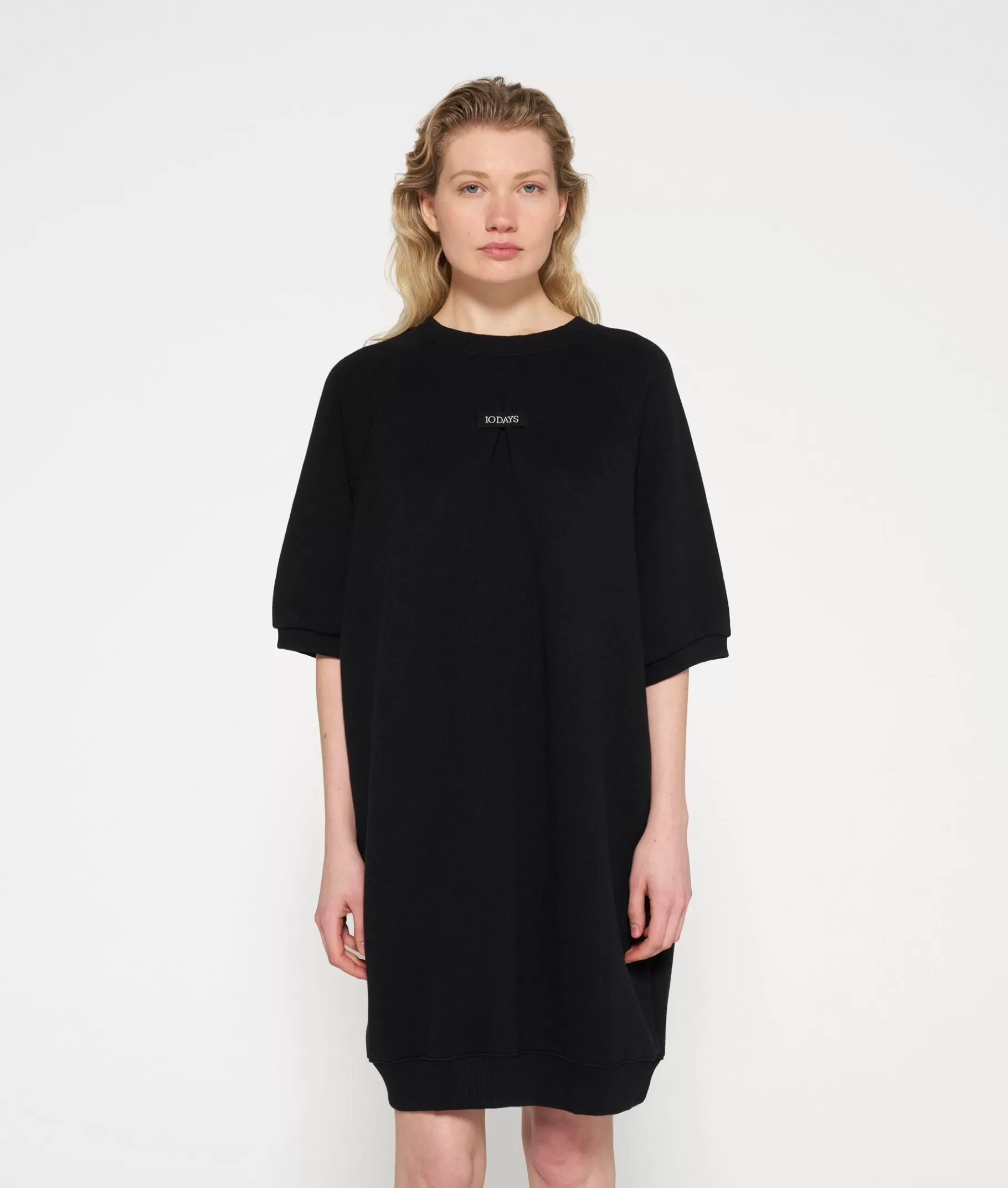 Outlet 10DAYS Short Sleeve Sweat Dress black