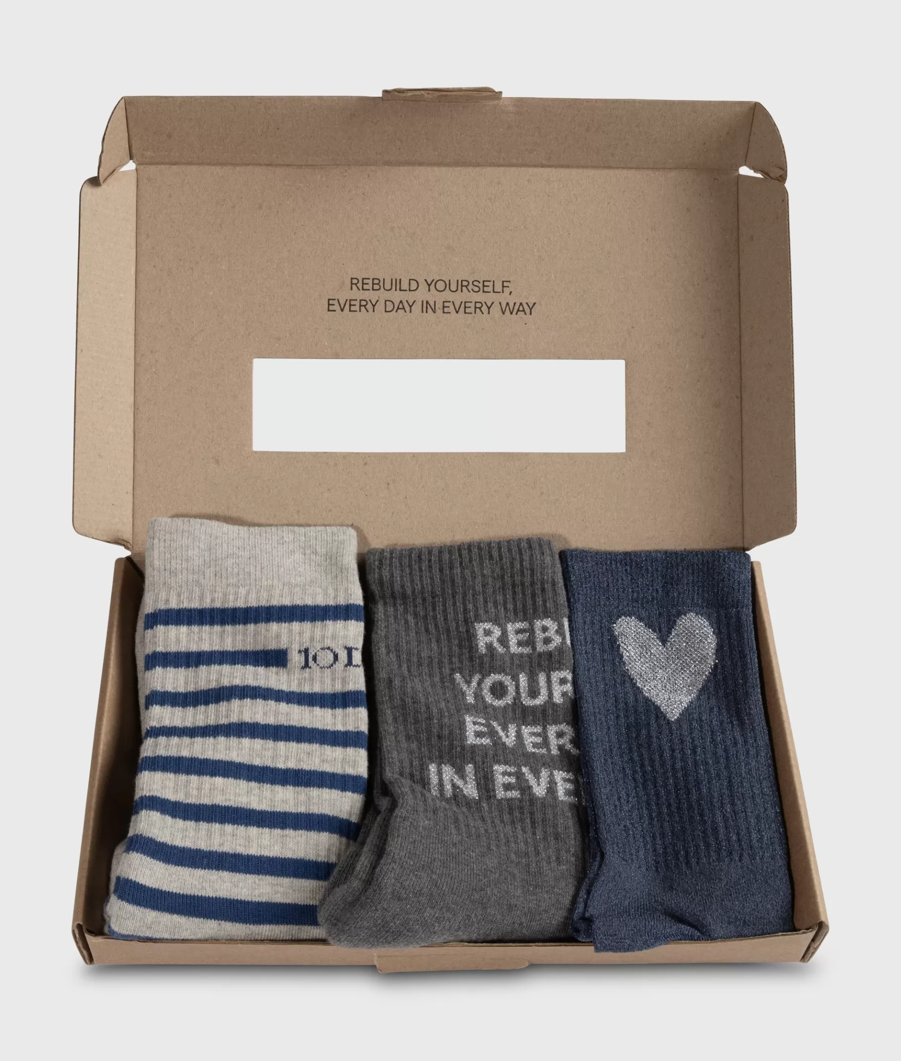 New 10DAYS Socks 3-pack true blue