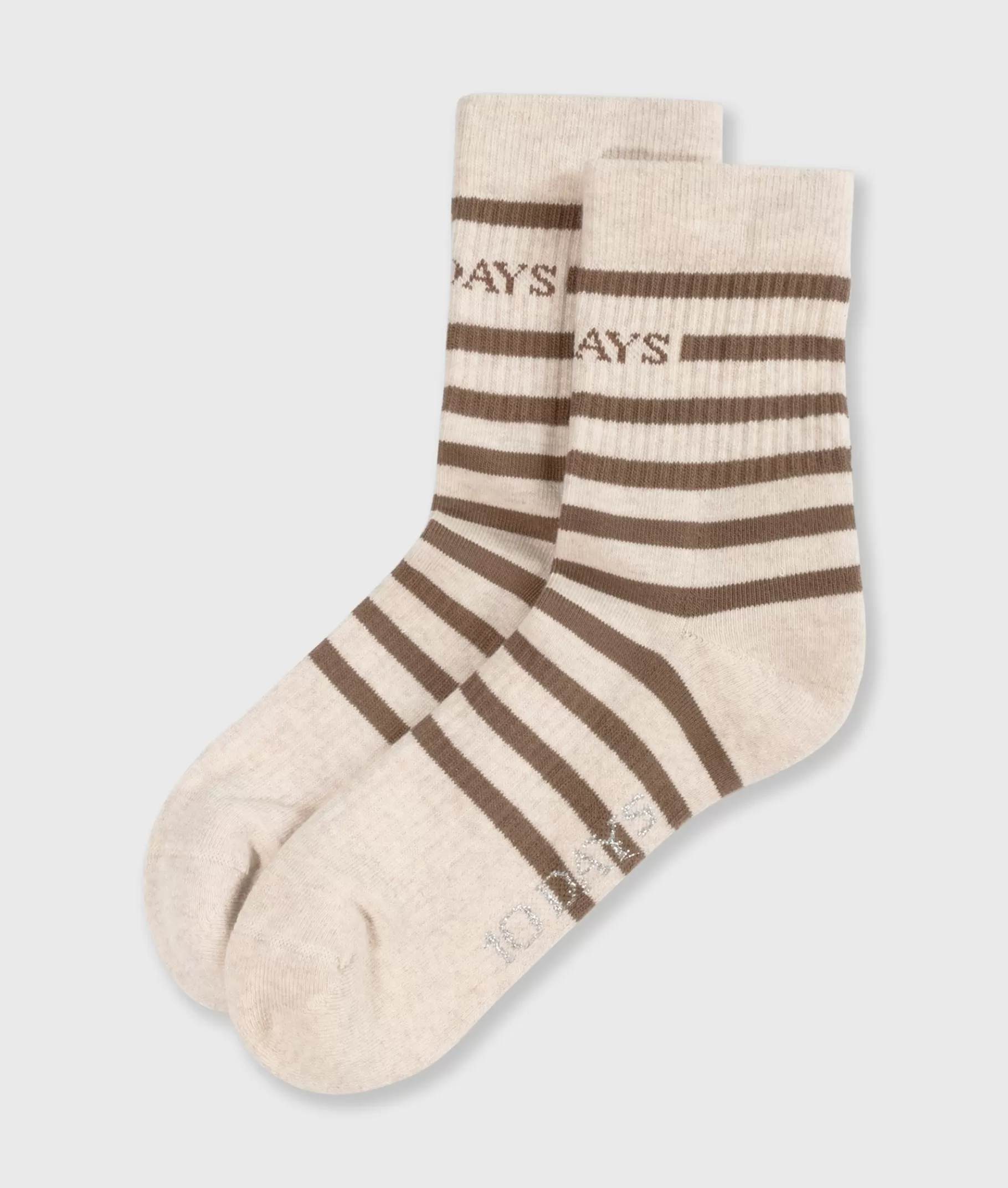 Cheap 10DAYS Socks Stripes ecru/cedar brown