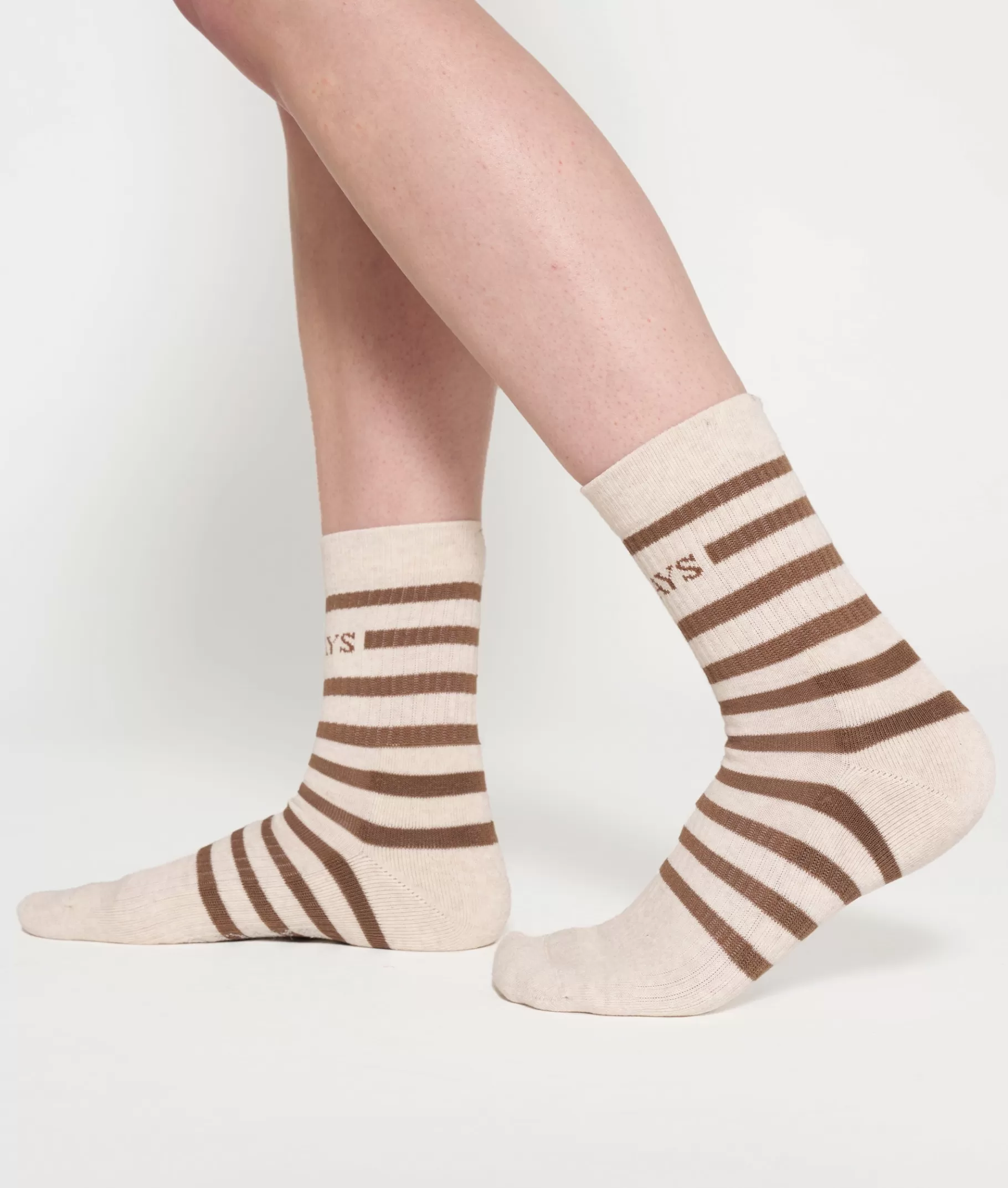 Cheap 10DAYS Socks Stripes ecru/cedar brown