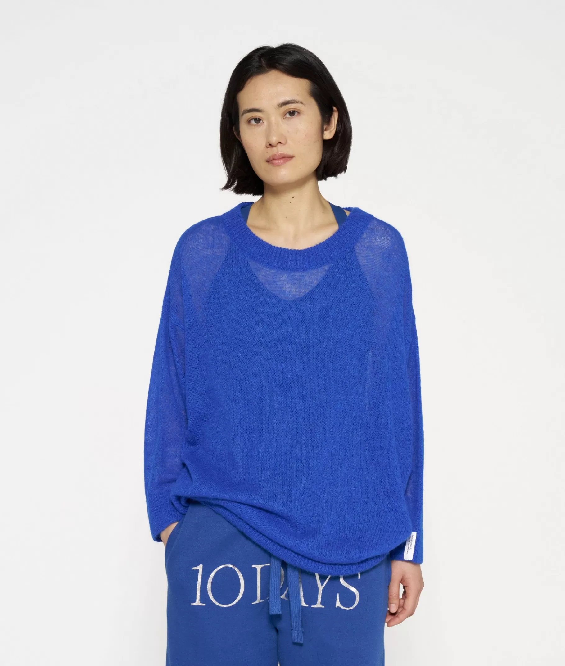 Flash Sale 10DAYS Solid Sweater true blue