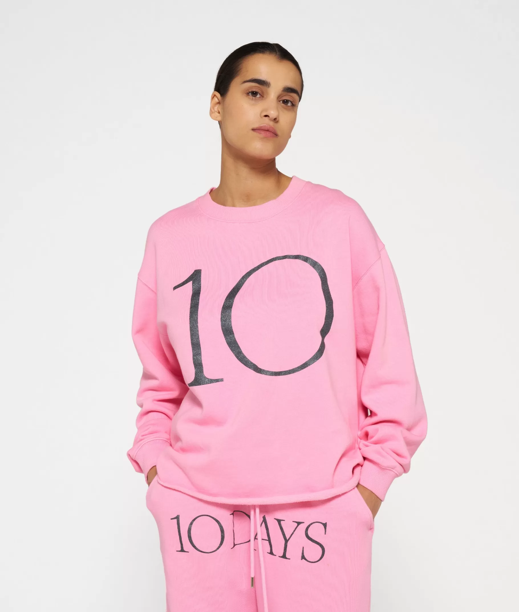 Hot 10DAYS Sweater Logo pink