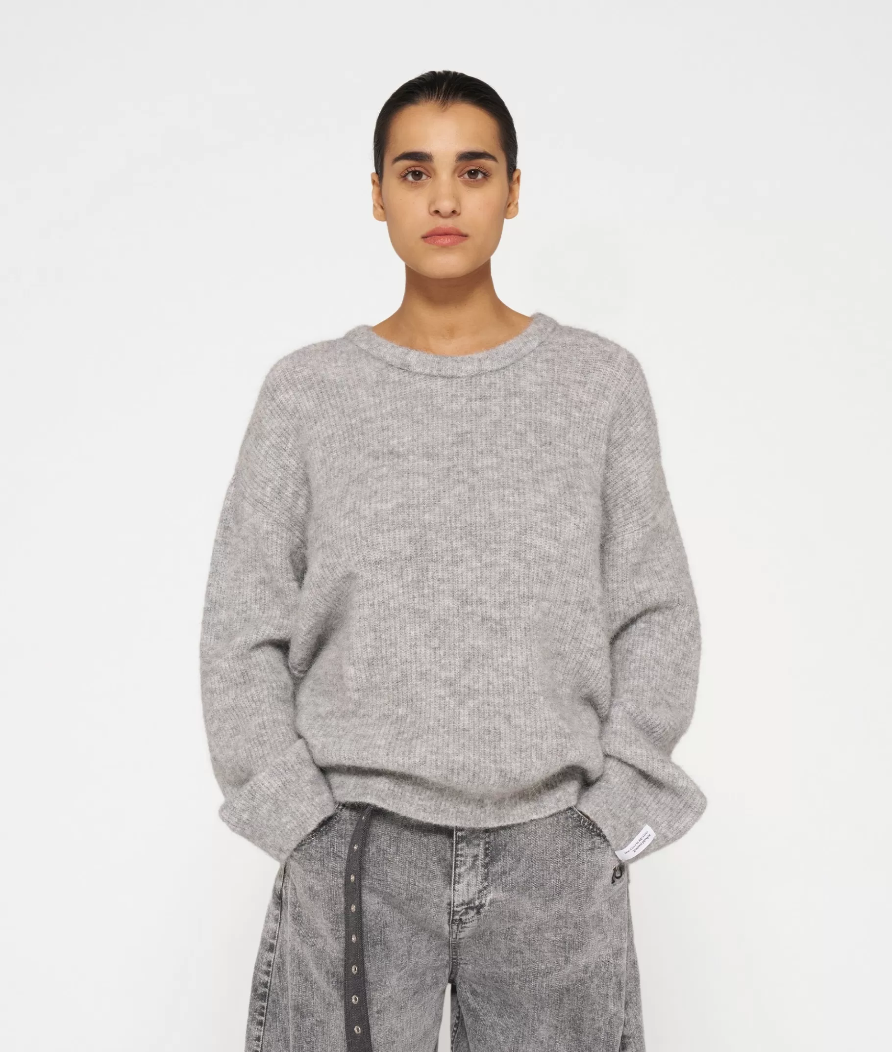 Best 10DAYS Sweater Rib Knit light grey melee