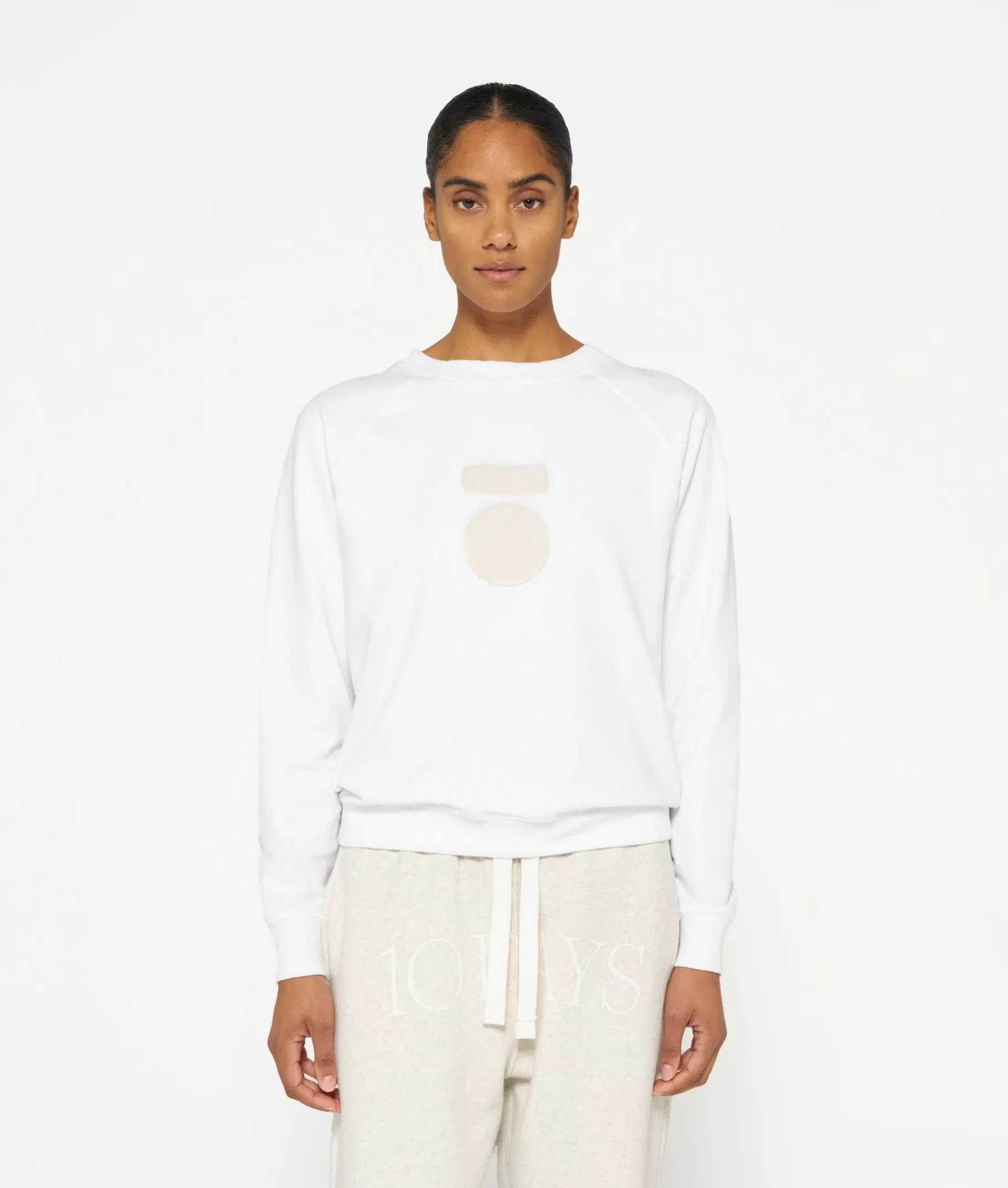 Discount 10DAYS THE CREW NECK SWEATER white