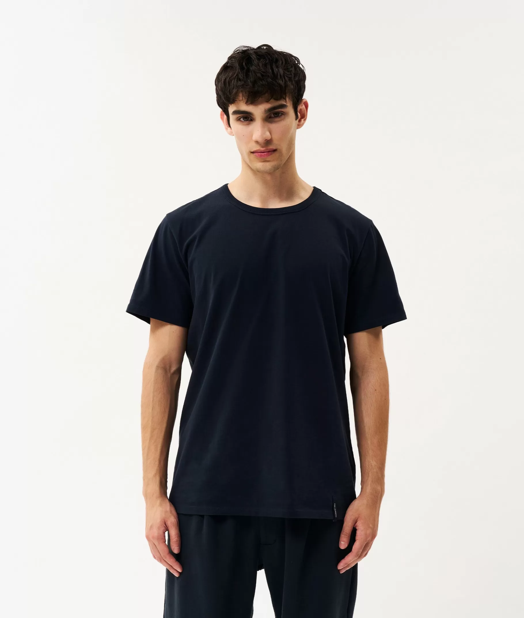 Cheap 10DAYS Vince Cotton Tee dark blue