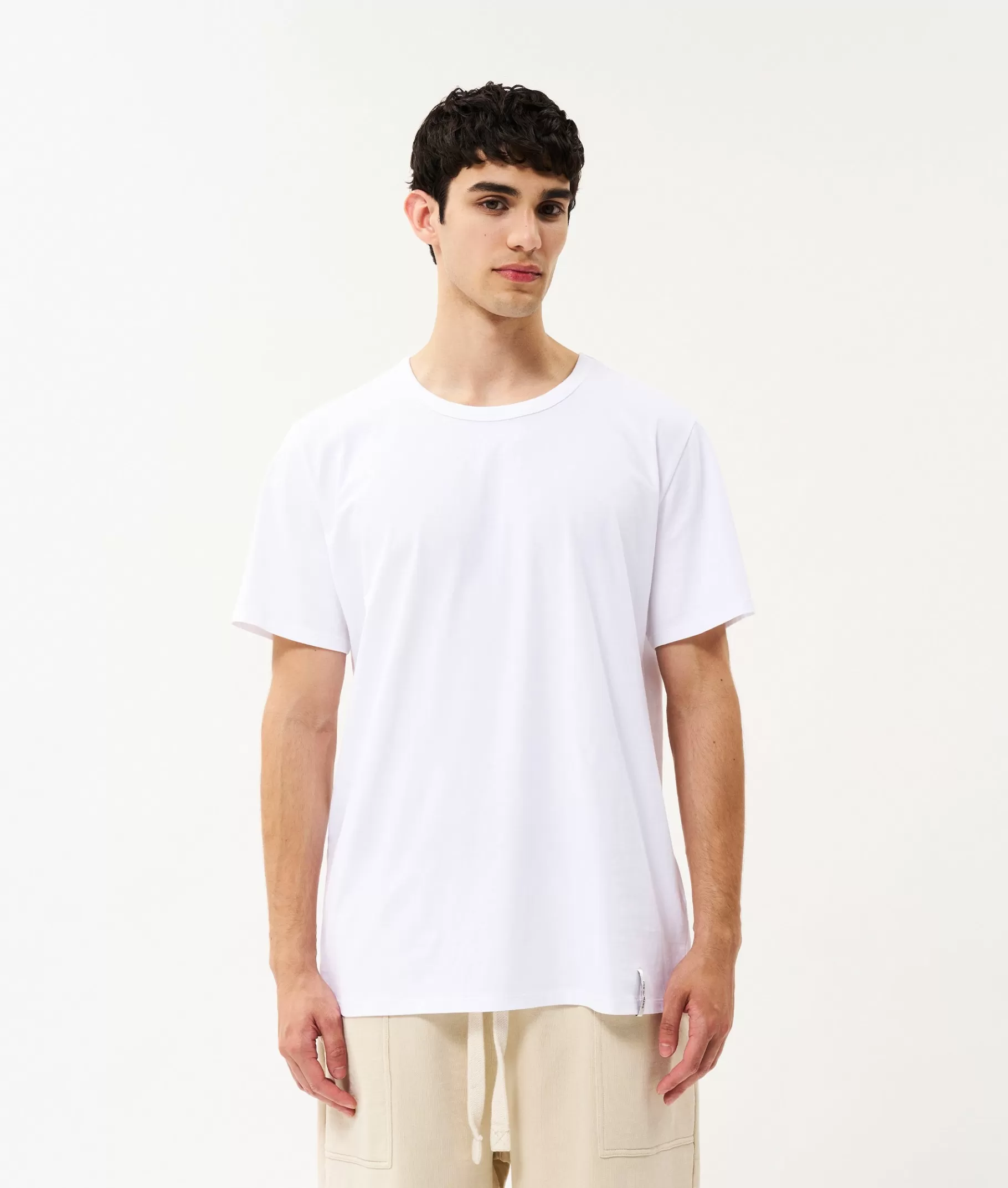 Outlet 10DAYS Vince Cotton Tee white