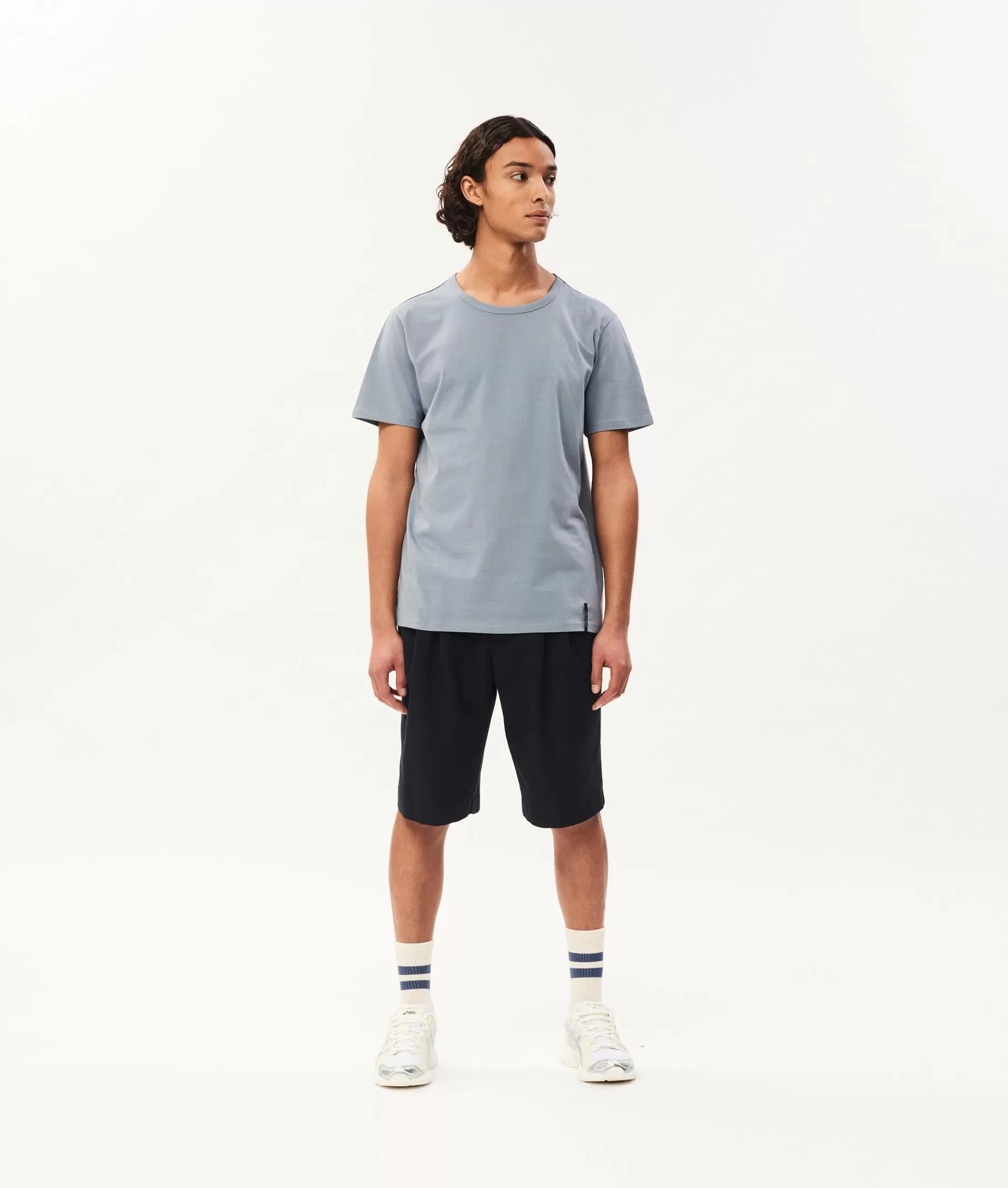 Outlet 10DAYS Vince Cotton Tee la blue