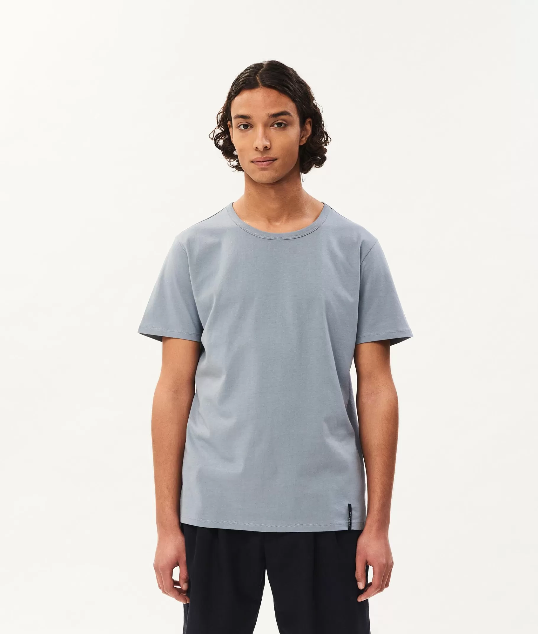 Outlet 10DAYS Vince Cotton Tee la blue