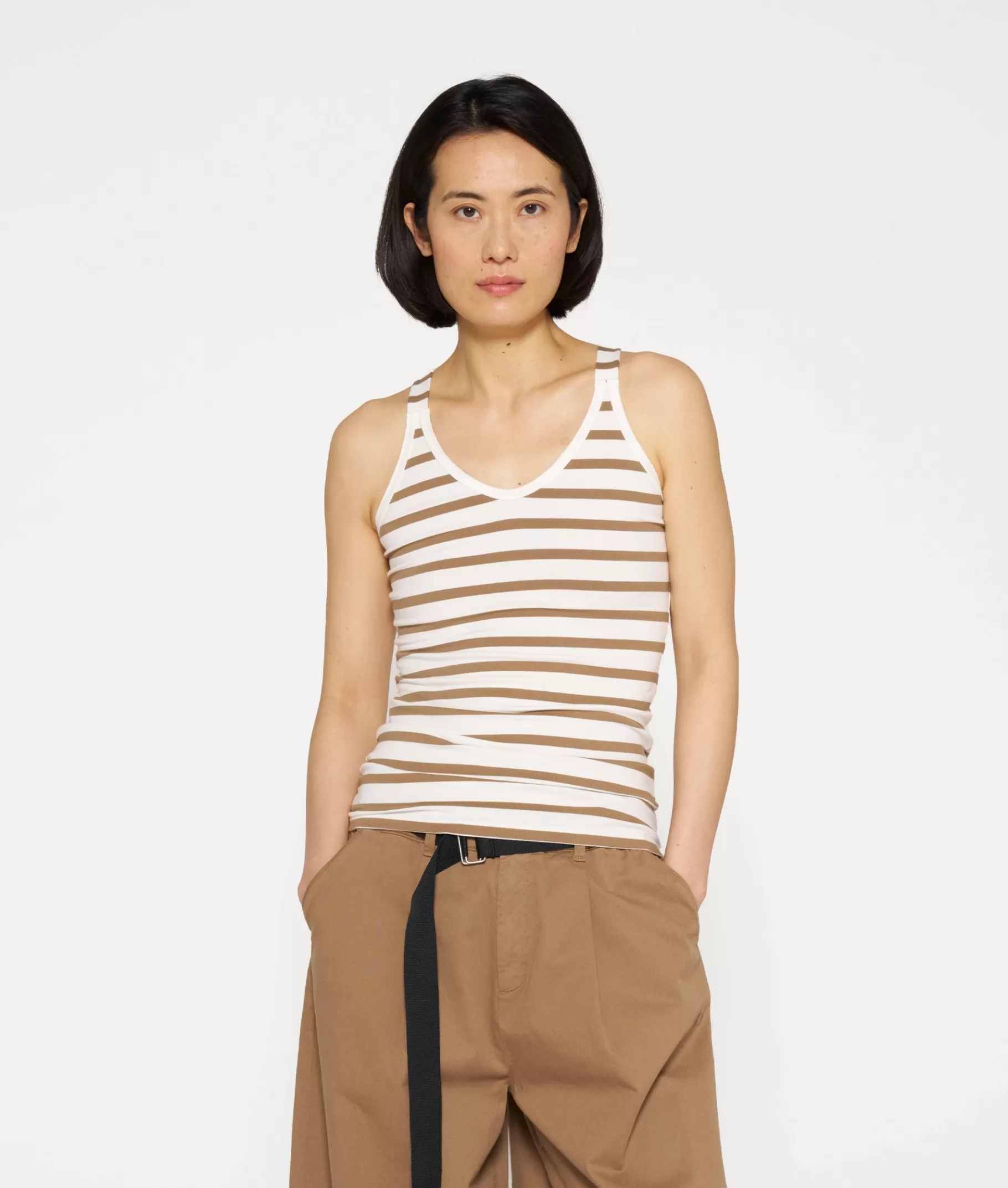 Flash Sale 10DAYS Wrapper Stripes ecru/cedar brown