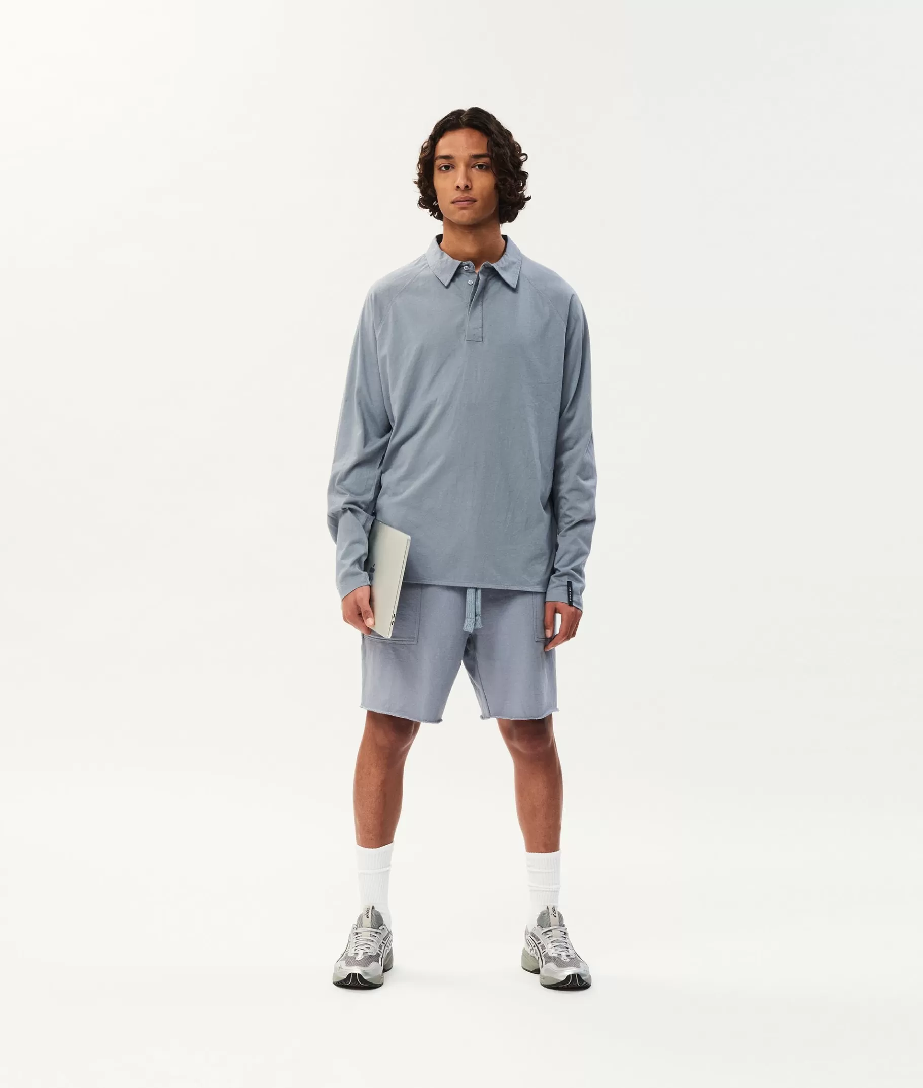 New 10DAYS Xem Fleece Shorts la blue